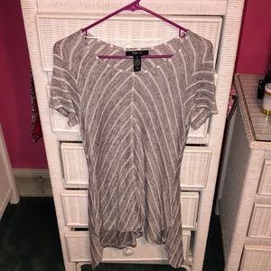 Grey and White Long Shirt